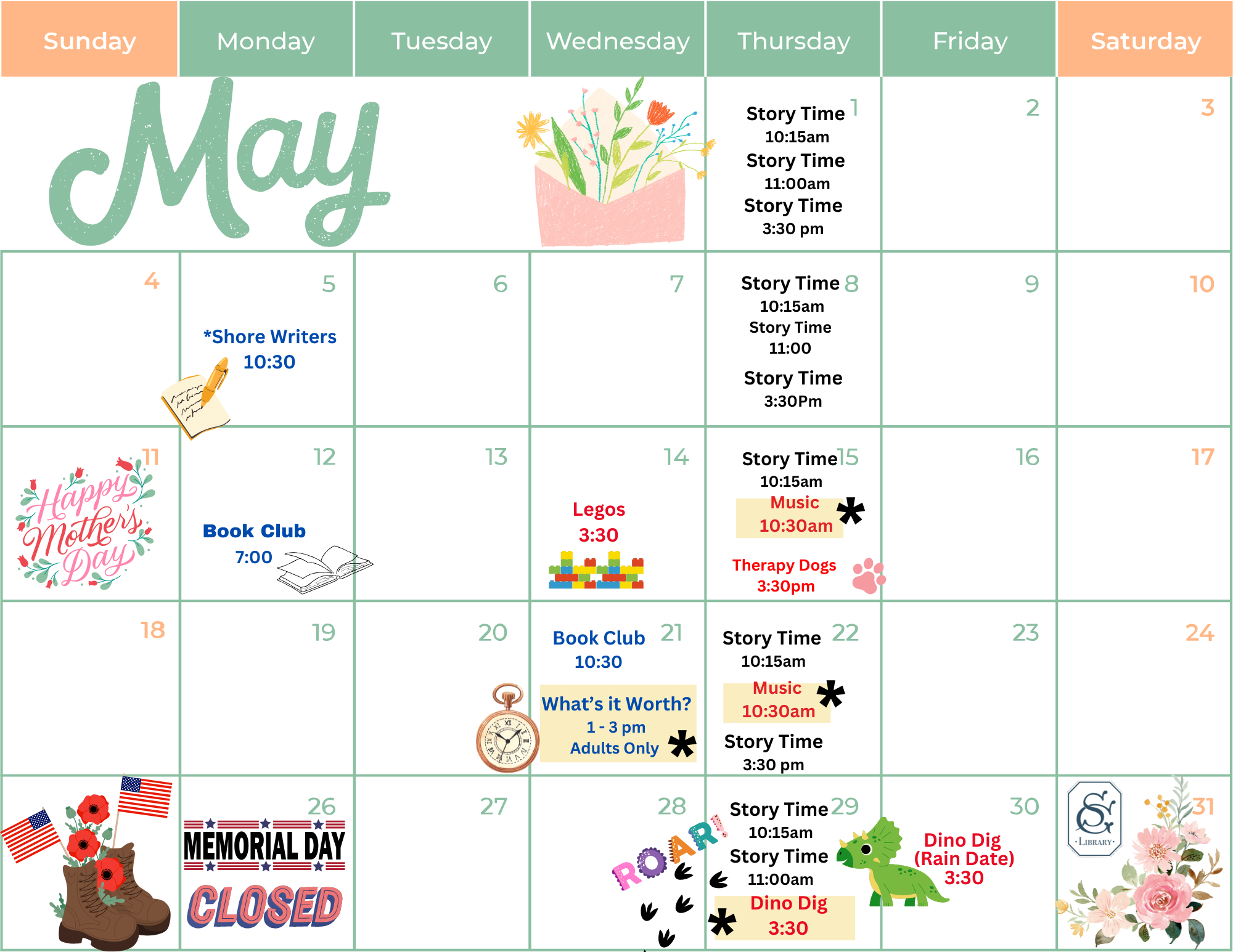 calendar for May 2025