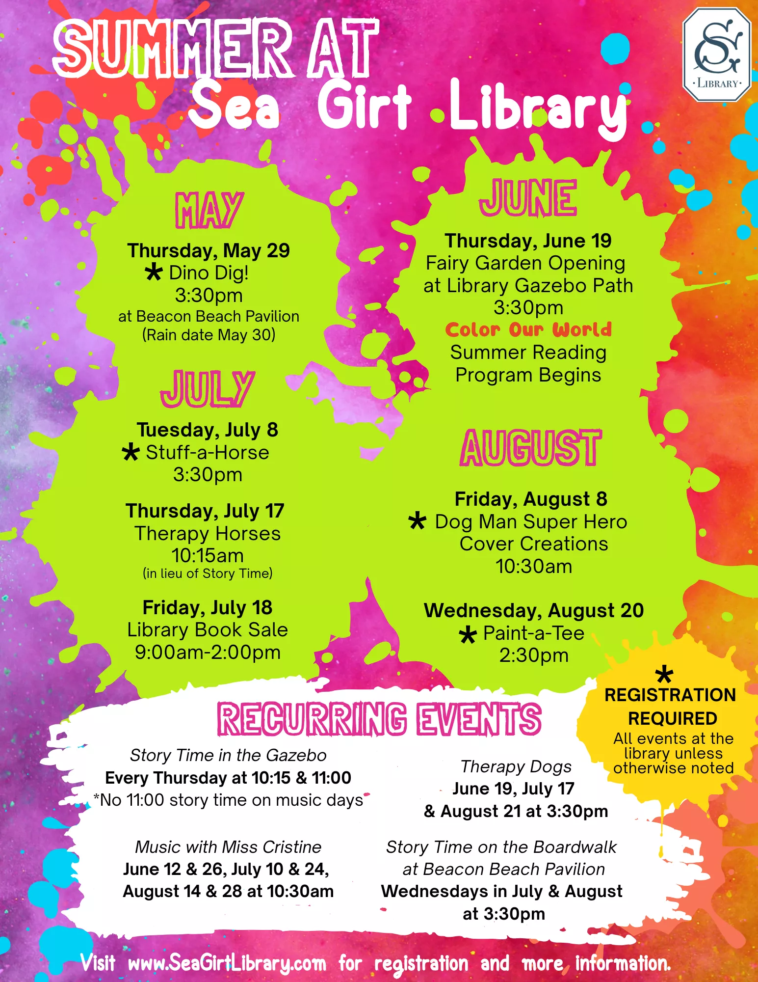 2025 Summer Events Lineup