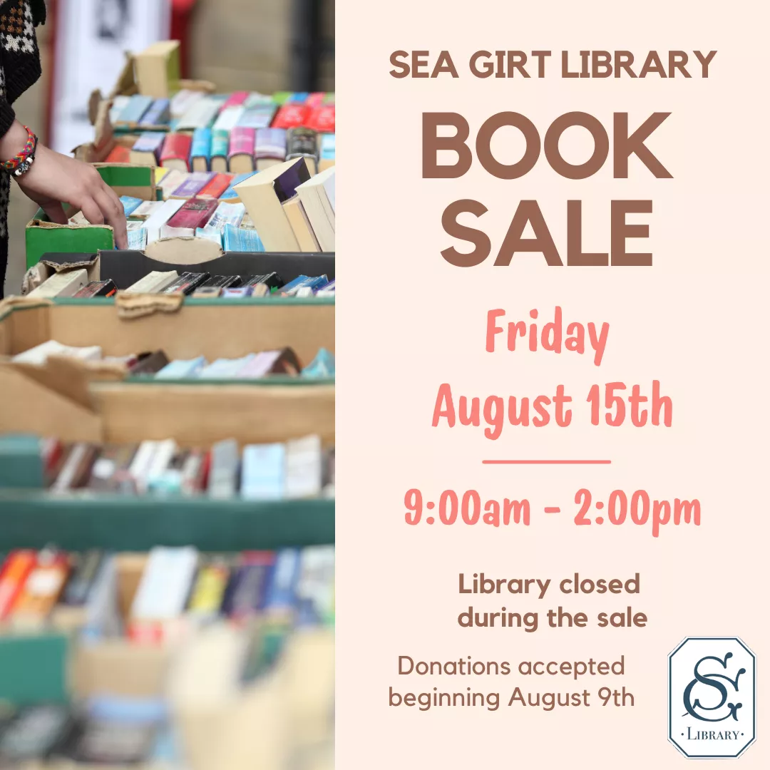 Book Sale on August 15, 9-2