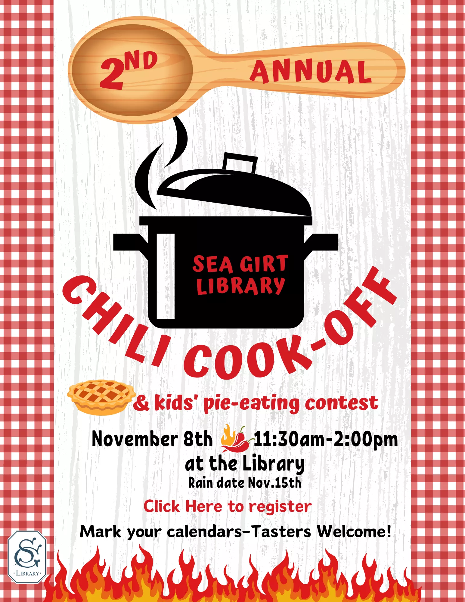 2nd Annual Chili Cook-Off on Nov. 8