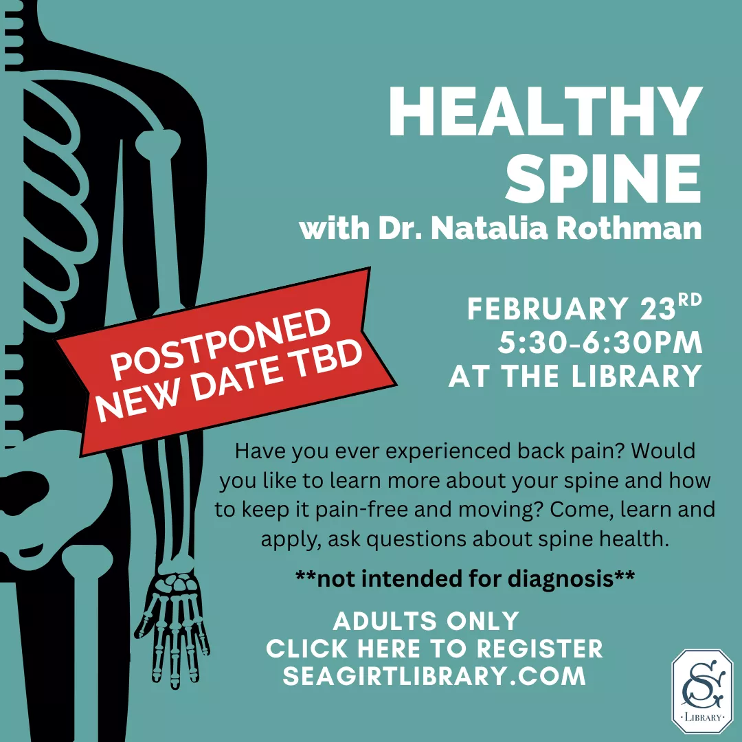 Healthy Spine Postponed, New Date TBD