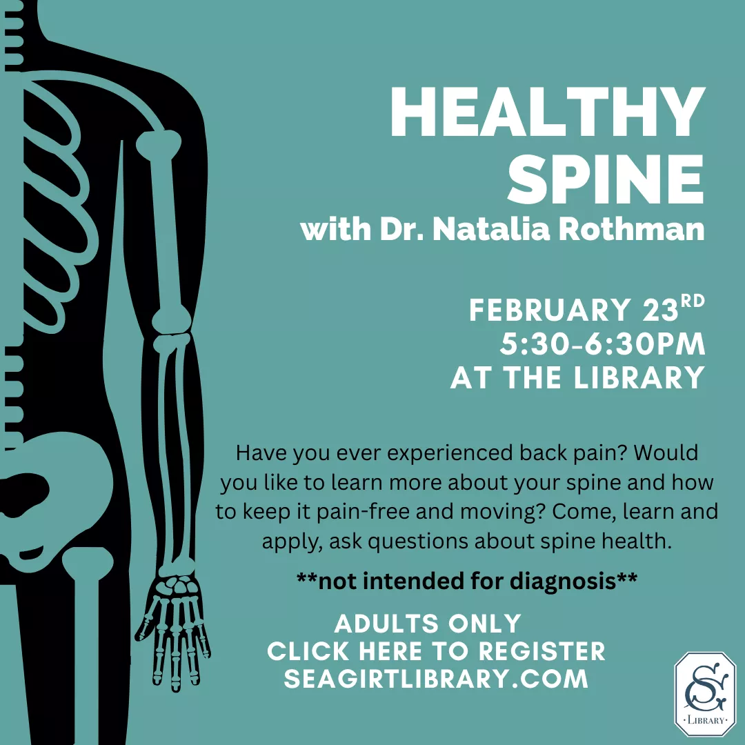 Healthy Spine on Feb. 23 @ 5:30-6:30 PM