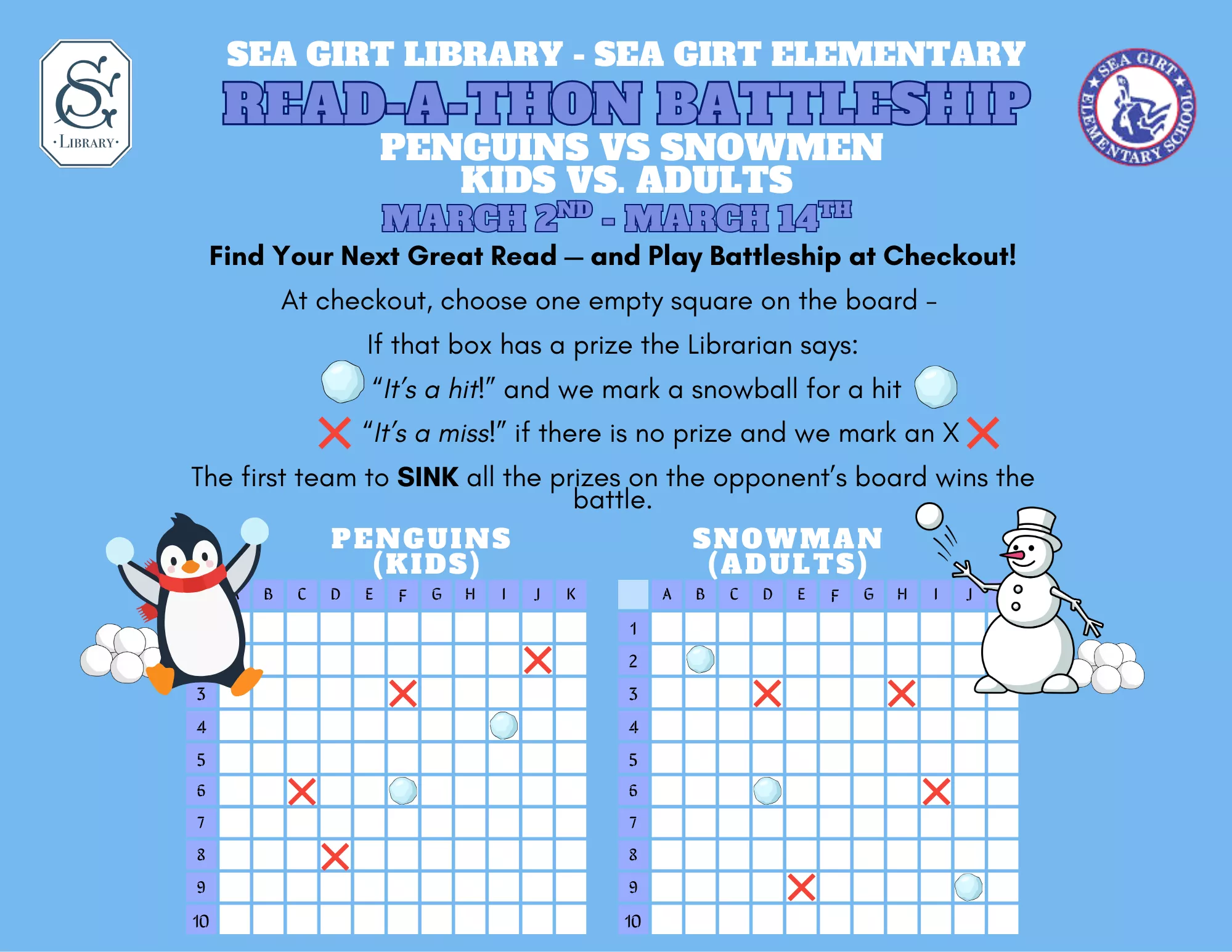 Read-A-Thon Battleship