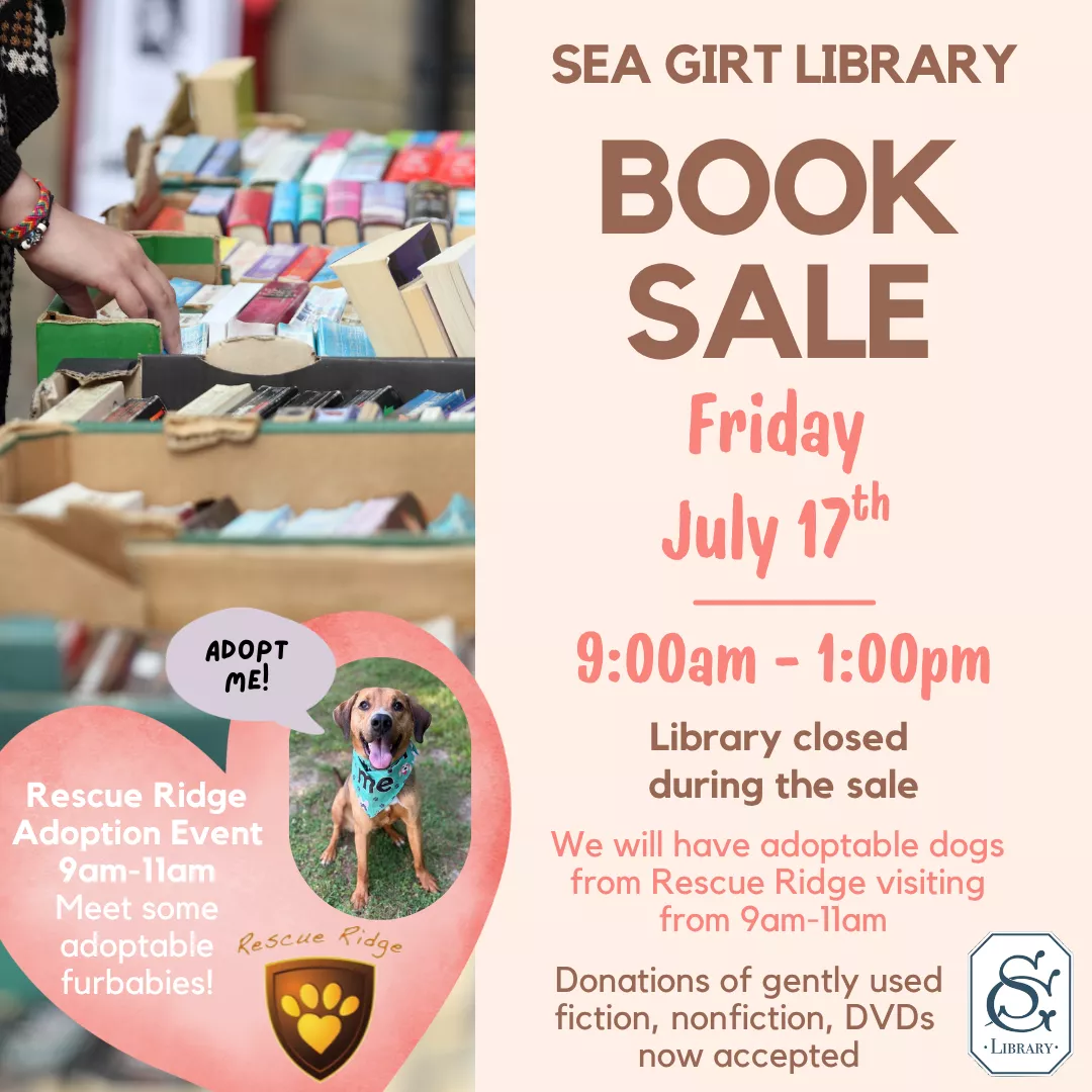 Book Sale on July 17 @ 9:00 AM - 1:00 PM