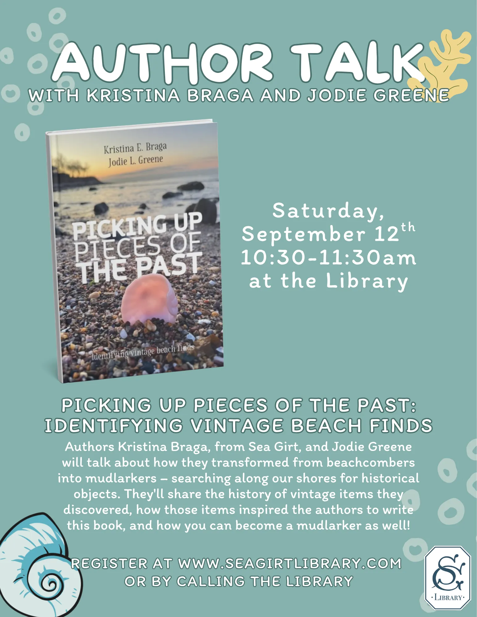 Author Talk with Kristina Braga &amp; Jodie Greene on Sept. 12 @ 10:30 AM