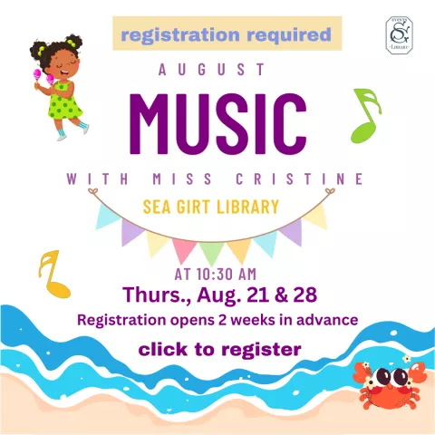 August 28 Music with Ms. Cristine