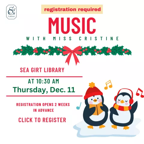 December 11 Music with Ms. Cristine
