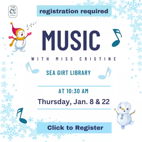January 8 Music with Ms. Cristine