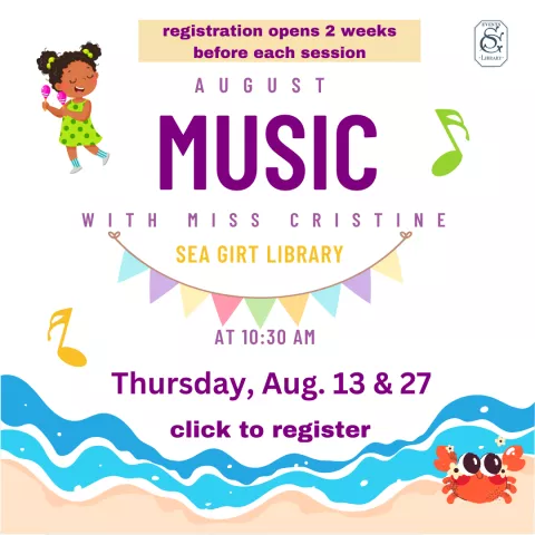 August 13 Music with Ms. Cristine